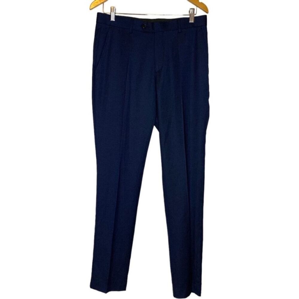 ZNT18 Men’s Navy Dress Pants Size 33 Classic Fit Formal Work NWT